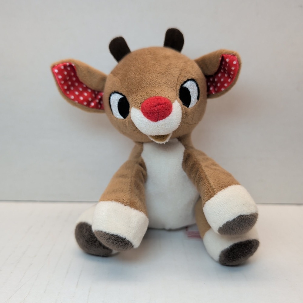Kids Preferred Rudolph the Red-Nosed Reindeer Plush Rattle Holiday Toy 5"
